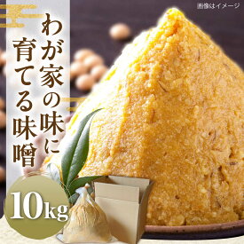 【ふるさと納税】育てる味噌 10kg《豊前市》【浦野醤油醸造元】[VAV020] みそ 米味噌 手作り 九州 国産 米麹 塩分控えめ 仕込みセット 発酵食品 腸活 ギフト 味噌汁 みそ汁