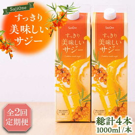 【ふるさと納税】【全2回定期便】美味しいサジーが毎月届く！すっきり美味しいサジー 2本定期便2回《豊前市》【ハウスボトラーズ】[VAX035]
