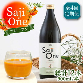【ふるさと納税】【全4回定期便】3か月おきにお届け サジー ジュース！SajiOneオーガニック 3本 《豊前市》【ハウスボトラーズ】[VAX052] 188000 188000円