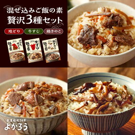 【ふるさと納税】よかろう 混ぜ込みご飯の素 贅沢3種 食べ比べ セット 詰め合わせ 《豊前市》【有限会社よかろう】鶏飯 鶏めし ご飯の素 炊き込みご飯の素[VBA015] 11000 11000円