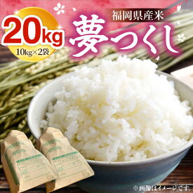【ふるさと納税】【R8年産】 新米 福岡県産 夢つくし 20kg ( 10kg ×2袋)《豊前市》【湯越農園】[VBC013] 令和8年 先行予約 米 お米 精米 白米 ブランド米 国産 ごはん ご飯 単一原料米 こめ コスパ おすすめ ゆめつくし 10キロ 20キロ 52000円
