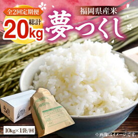 【ふるさと納税】【全2回定期便】【R8年産】新米 福岡県産 夢つくし 10kg×1袋《豊前市》【湯越農園】[VBC017] 令和8年 先行予約 米 お米 精米 白米 ブランド米 国産 ごはん ご飯 単一原料米 こめ コスパ おすすめ ゆめつくし 10キロ 定期便 2回