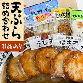 【ふるさと納税】【冷蔵でお届け】天ぷら11品詰め合わせ セット 《豊前市》【松川蒲鉾店】おつまみ 蒲鉾 さつま揚げ 練り物 老舗 特産品 ギフト 贈答用 お歳暮 お中元 贈り物 ごぼう天 はも天 えび天 イカ天 紅ショウガ天 チーちく 産地直送 海鮮 おかず お土産[VBS006]