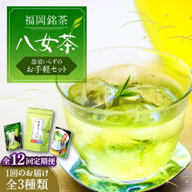 【ふるさと納税】【全12回定期便】福岡銘茶 八女茶 ティーバッグ付 急須要らずのお手軽セット（便利なチャック付）《豊前市》【株式会社マル五】[VCL128] 151000 151000円