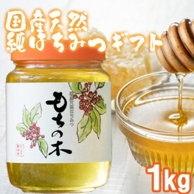 【ふるさと納税】はちみつ 化粧箱入り 国産 天然 純はちみつ もちのき 1kg ギフト 《包装対応、手提げ袋付》