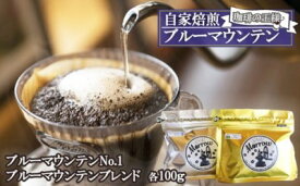 【ふるさと納税】珈琲 珈琲の王様 ブルーマウンテン 2種 ブルーマウンテンブレンド、ブルーマウンテンNo.1 各100g Morrow珈琲