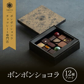 【ふるさと納税】ボンボンショコラ12種アソート／NICOchocolaterie チョコレート チョコレート専門店 ボンボンショコラ スイーツ お菓子 贈答用 ギフト お取り寄せ 福岡県 小郡市