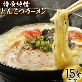 【ふるさと納税】博多純情とんこつラーメン15食セット