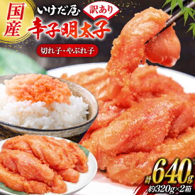 【ふるさと納税】 いけだ屋特製 ご家庭用からし明太子 （切れ子・やぶれ子） 2箱 [いけだ屋 福岡県 筑紫野市 10009] 辛子明太子 明太 めんたいこ めんたい 家庭用 冷凍 切子 きれこ 福岡