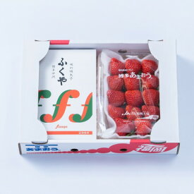 【ふるさと納税】【11月下旬より順次発送】博多名物「あまおう」&ふくや「味の明太子」(大)(大野城市)【配送不可地域：離島】【1102518】