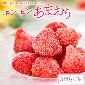 【ふるさと納税】【2026年4月以降順次発送】福岡産冷凍あまおう500g×3袋(大野城)【配送不可地域：離島】【1221321】