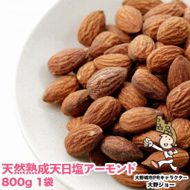 【ふるさと納税】天然熟成天日塩 アーモンド800g(800g×1袋)(大野城市)_ アーモンド ナッツ おつまみ ギフト プレゼント 贈り物 送料無料 【1139165】