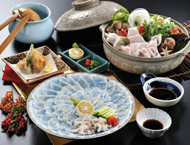 【ふるさと納税】【冷蔵配送】御宿はなわらび　天然とらふぐ てっさ・てっちりセット　3〜4人前_HA1009 送料無料ふぐ フグ ふぐ刺 ふぐ鍋 ふく 天然 豪華 玄海 福岡 宗像 冷蔵