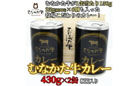 【ふるさと納税】【牧場こだわり】むなかた牛カレー2人前×2缶（贈答用桐箱入り）【すすき牧場】_HA0936　送料無料福岡県 宗像市 からだにやさしい 美味しい 柔らかい 歯切れのよい食感 濃い旨味 自家製飼料 贈答用 桐箱入り スパイス 電子レンジ 常温