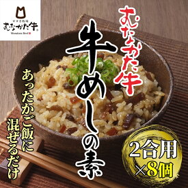 【ふるさと納税】【偶数月にお届け】むなかた牛 牛めしの素 8個セット定期便【すすき牧場】_HB0122 送料無料