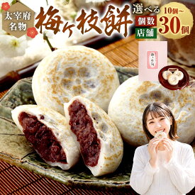 【ふるさと納税】【太宰府名物】梅ヶ枝餅 ＜選べる容量・店舗＞ 10個 / 20個 / 30個入り おまかせ / 甘木屋 / かさの家 / きくち / 酒殿屋 / 照星館 / 松島茶店 / 松屋 / やす武 / 萬屋 うめがえもち 焼餅 もち 餅 餅菓子 和菓子 お菓子 スイーツ 小豆 あん 餡 冷凍 送料無料