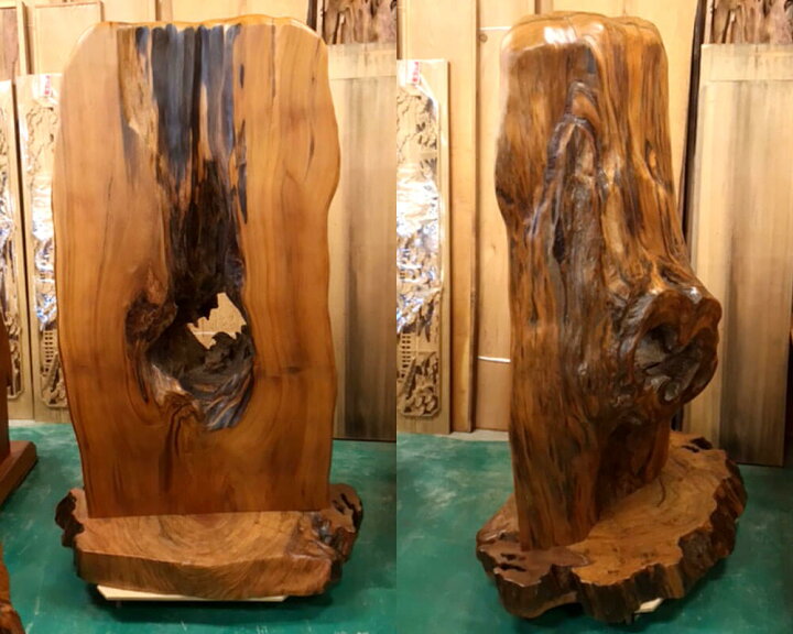 楽天市場】【ふるさと納税】屋久杉 自然衝立 約横中央80cm×台座100cm 