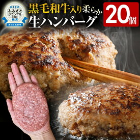 【ふるさと納税】九州産黒毛和牛入 生ハンバーグ 量を選べる 1つ120g 20個入 12個入 肉汁たっぷり 黒毛和牛 九州産 牛豚合挽 ハンバーグ 柔らかい 肉 牛 ジューシー 夕飯 おかず 小分け 贅沢 グルメ 九州 古賀市