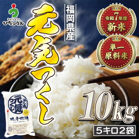 【ふるさと納税】【令和7年産米】JAよりお届け！福岡県ブランド米 「元気つくし」 計10kg（5kg×2袋） お米 こめ 玄米 福岡県 福津市 送料無料 【2025年11月より順次発送】 ［G2311a］