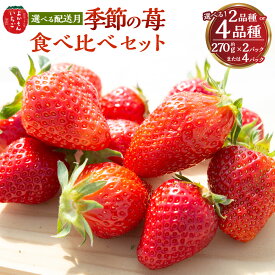 【ふるさと納税】 ＜選べる発送月・品種＞ よかもんいちご 2品種食べ比べセット 【2026年2月から2026年4月出荷予定】 ・【5回定期便】 毎月 出荷予定 送料無料 福岡県 うきは市