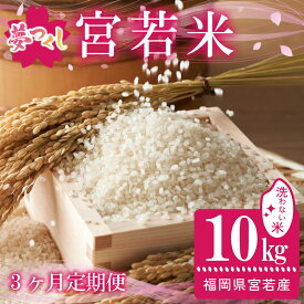 【ふるさと納税】【3ヶ月連続定期便】令和7年産 夢つくし 無洗米 10kg〔5kg×2袋〕×3ヶ月 [M922-1] ごはん コメ ご飯 精米 白米 ブランド米