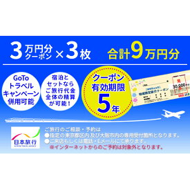 【ふるさと納税】日本旅行　地域限定旅行クーポン【90，000円分】　【旅行・チケット】