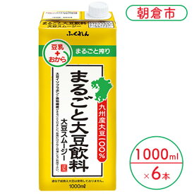 【ふるさと納税】まるごと大豆飲料 1000ml×6本入り※配送不可：北海道・沖縄・離島 豆類 ドリンク 加工食品