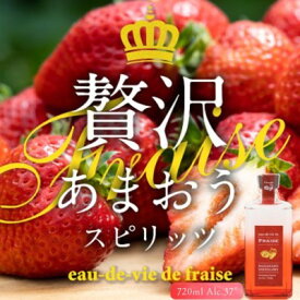 【ふるさと納税】あまおう スピリッツ 720ml【eau-de-vie de fraise】 洋酒 お酒 リキュール アルコール