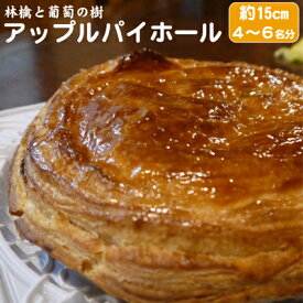 【ふるさと納税】アップルパイ ホール 林檎と葡萄の樹 5号サイズ テレビや催事でも人気 酸味と甘さの絶妙なバランス 15cm 配送不可 離島 りんご 美味しい スイーツ こだわり