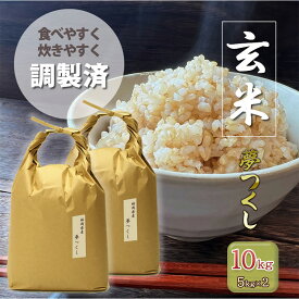 【ふるさと納税】玄米 10kg 夢つくし 福岡の食卓ではおなじみ 人気のお米 5kg×2袋 お米 コメ 福岡県　【朝倉市】