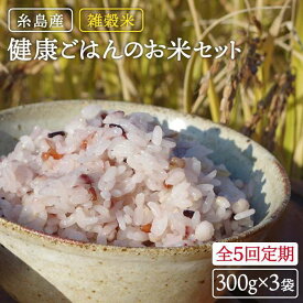 【ふるさと納税】全5回定期便(月1回) 雑穀米 健康ごはんのお米セット 二丈赤米産直センター [ABB020] 常温 44000円 4万4千円