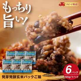 【ふるさと納税】発芽発酵玄米パックご飯 125g×6パック 糸島市産 糸島市 / 糸島の恵み ごはん 米[AGR005]