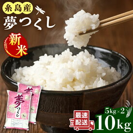【ふるさと納税】【令和7年産新米】 糸島産 夢つくし 10kg 糸島市 / 三島商店 [AIM002] 米 白米 常温 常温 30000円 3万円