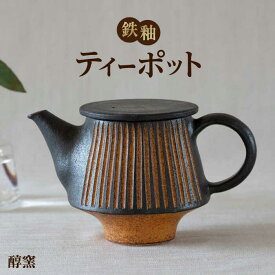【ふるさと納税】鉄釉 ポット 1個 糸島市 / 醇窯[AOE009] やきもの 急須 ポット 48000円 4万8千円