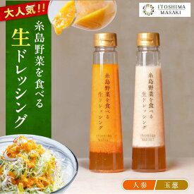 【ふるさと納税】【ご家庭用】糸島野菜を食べる生ドレッシング（人参・玉葱 2本セット） 糸島市 / 糸島正キ / 野菜 サラダ[AQA100] にんじん 玉ねぎ 9000円 9千円