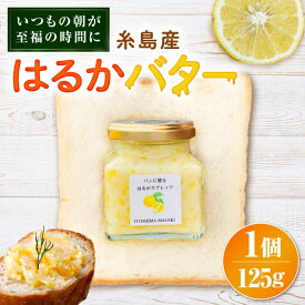 【ふるさと納税】はるかバター 大 1個 糸島市 / 糸島正キ みかん ジャム クリーム[AQA058] 8000円 8千円
