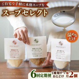 【ふるさと納税】【全6回定期便】SoupSelect スタンドパウチ2点セット 糸島市 / 糸島正キ スープ レトルト[AQA069]3万9千円39000円