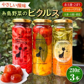 【ふるさと納税】【ITOPICK】糸島野菜のピクルス3本セット 糸島市 / 糸島正キ[AQA098] 15000円 1万5千円