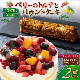 【ふるさと納税】ベリーのトルテとパウンドケーキ 2種セット 糸島市 / 五洋食品産業 [AQD037] お菓子 ケーキ 洋菓子 冷凍配送 11000円 1万1千円