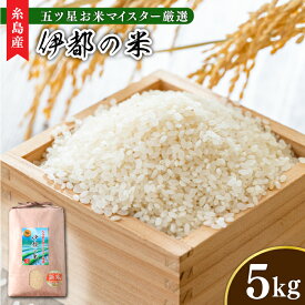 【ふるさと納税】【令和6年産】伊都の米 5kg 糸島市 / 納富米穀店 [ARL001] 米 お米 16000円 常温