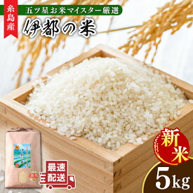 【ふるさと納税】【令和7年産新米】伊都の米 5kg 糸島市 / 納富米穀店 [ARL001] 米 お米 常温 17000円 1万7千円