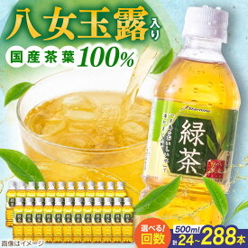 【ふるさと納税】八女 玉露入り 緑茶 500ml × 24本 糸島市 / スターナイン お茶 ペットボトル [ARM004] お届け回数選べる 常温 6500円 1万円以下