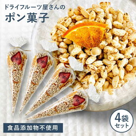 【ふるさと納税】ドライフルーツ屋さんのポン菓子 (ドライフルーツ入り) 4袋セット 糸島市 / 110west.inc 【いとしまごころ】 ドライフルーツ ポン菓子[ASC008] 常温 1万円 10000円