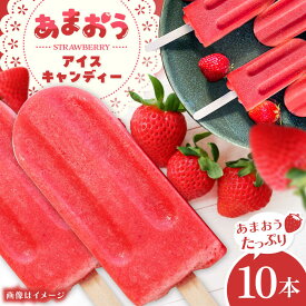 【ふるさと納税】あまおう アイス キャンディー 10本 糸島市 / 磯本農園 TANNAL[ATB036] いちご デザート 15000円 1万5千円