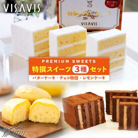 【ふるさと納税】【お中元対象】【大人気バターケーキがセットに！】VISAVIS 焼き菓子 セット （バターケーキ+焼き菓子2種）＜株式会社シークス＞那珂川市 スイーツ お菓子 セット ギフト 贈り物 お茶菓子 バターケーキ 冷凍 濃厚 レモンケーキ[GAU001]