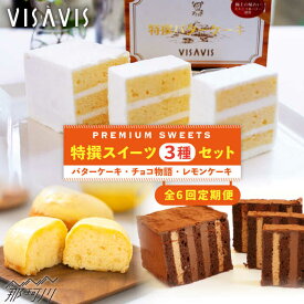 【ふるさと納税】【全6回定期便】VISAVIS菓子3種セット 計7点＜株式会社シークス＞那珂川市 ステンドグラス インテリア 定期便 バターケーキ お菓子 スイーツ [GAU005]