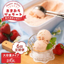 【ふるさと納税】【全6回定期便】【2026年4月以降発送】先行予約！福岡産 あまおう ジェラート 1000ml＜南国フルーツ株式会社＞那珂川市 | [GCD050] 70000 70000円 7万円 以上