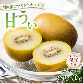 【ふるさと納税】＜選べる容量＞【先行予約】希少 キウイ 甘うぃ 約1.3～約3kg（2026年11月以降発送）|果物 旬 国産 産地直送 キウイ キウイフルーツ キウィフルーツ 甘うぃ 送料無料 那珂川市 福岡県