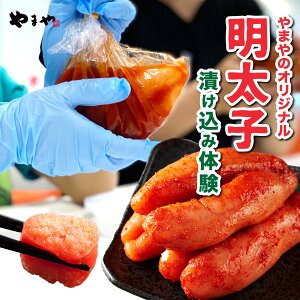 【ふるさと納税】やまやのオリジナル明太子漬け込み体験| 明太子 やまや チケット 体験 AZ095