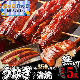 【ふるさと納税】 ふっくらジューシー 無頭うなぎ蒲焼 1尾当たり約350g 選べる 配送時期 定期便 小分け 真空 特大 訳あり 鰻 SF052-0【 福岡県 須恵町 】